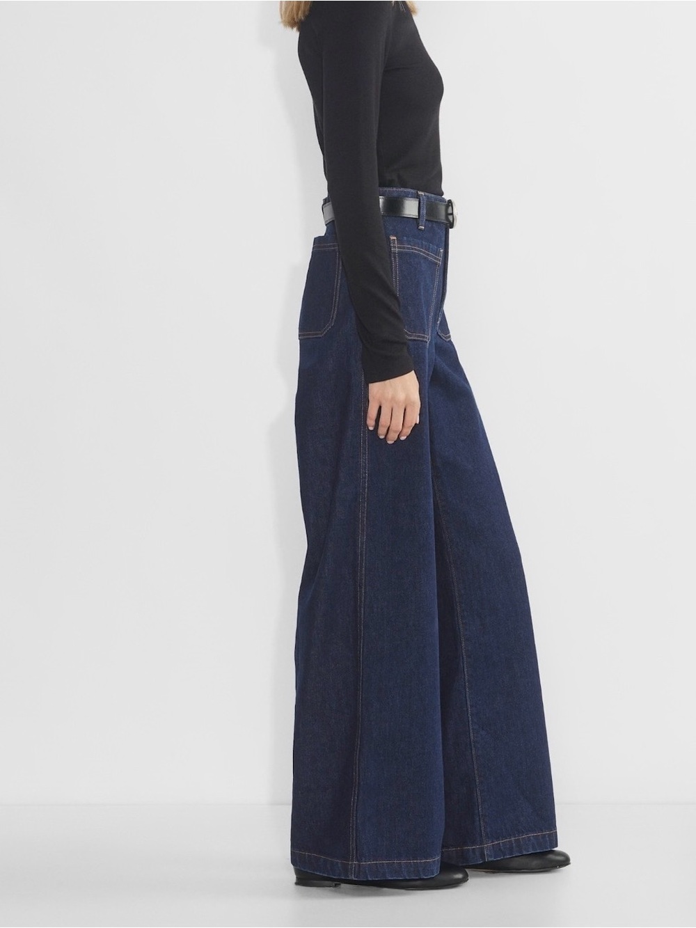 Wilfred Stardom Pocket Wider Jean Slim Fit High Rise Non-Stretch Denim Aritzia - Picture 2 of 8